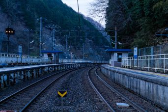 JR伯備線・新郷駅（岡山県：2022年4月）