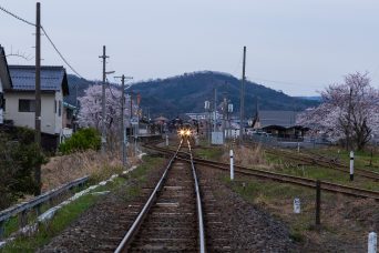 若桜鉄道・郡家駅（鳥取県：2022年4月）