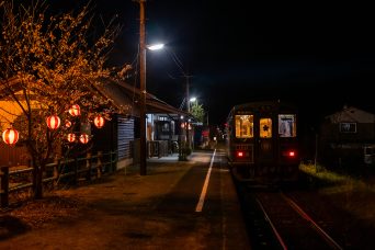 若桜鉄道・隼駅（鳥取県：2022年4月）