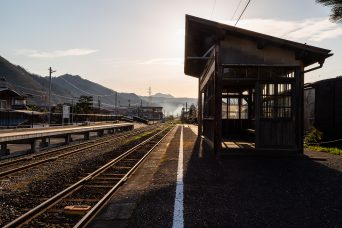 若桜鉄道・八東駅（鳥取県：2022年4月）