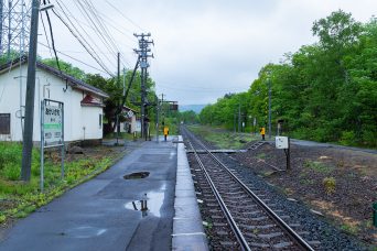 JR函館本線・赤井川駅（北海道：2022年5月）