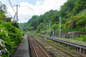 JR函館本線・石谷駅（北海道：2022年5月）