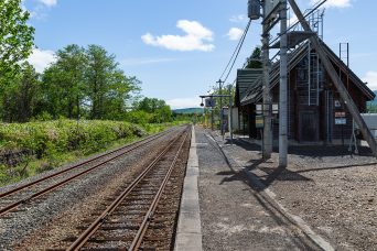 JR函館本線・目名駅（北海道：2022年5月）