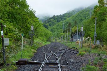 JR石北本線・奥白滝信号場（北海道：2022年6月）