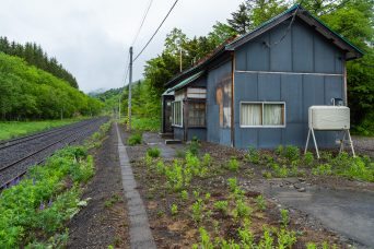 JR石北本線・奥白滝信号場（北海道：2022年6月）