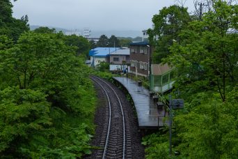 JR釧網本線・桂台駅（北海道：2022年6月）