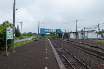 JR釧網本線・清里町駅（北海道：2022年6月）