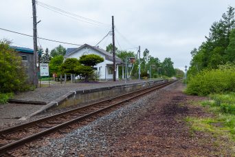 JR釧網本線・磯分内駅（北海道：2022年6月）