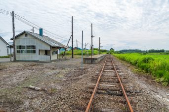 JR札沼線・札比内駅跡（北海道：2022年7月）