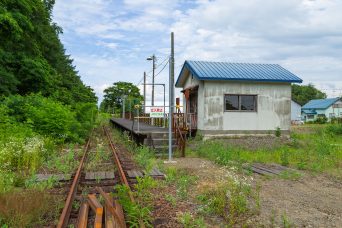 JR札沼線・札的駅跡（北海道：2022年7月）