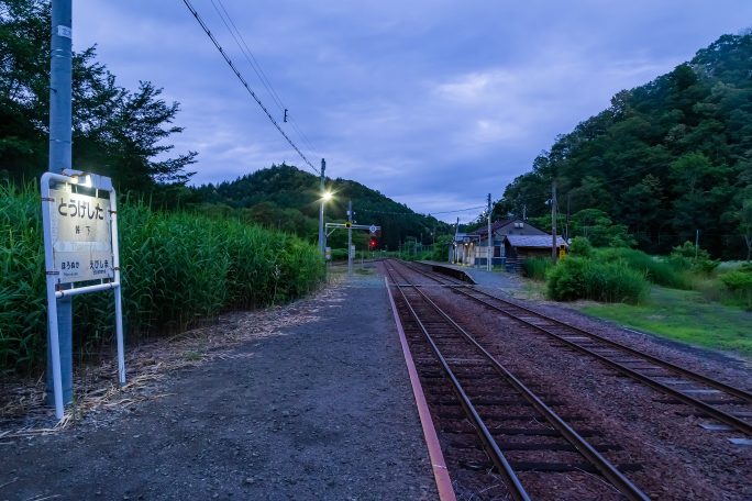 JR留萌本線・峠下駅（北海道：2022年7月）