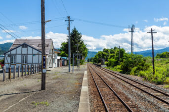 JR根室本線・山部駅（北海道：2022年7月）