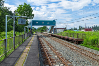 JR根室本線・御影駅（北海道：2022年7月）