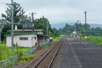 JR根室本線・利別駅（北海道：2022年7月）