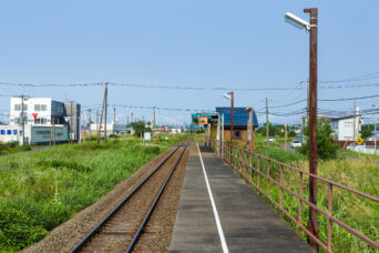 JR根室本線・新大楽毛駅（北海道：2022年7月）