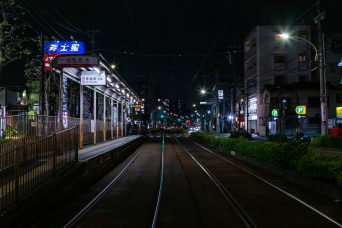 都電荒川線・熊野前停留場（東京都：2022年9月）