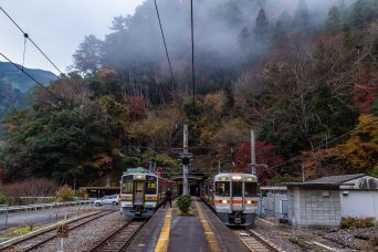JR飯田線・大嵐駅（静岡県：2022年11月）