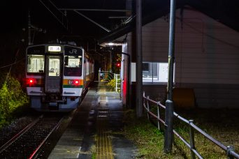 JR飯田線・唐笠駅（長野県：2022年11月）