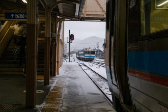 JR予讃線・伊予大洲駅（愛媛県：2022年12月）