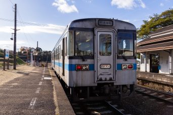 JR土讃線・讃岐財田駅（香川県：2022年12月）
