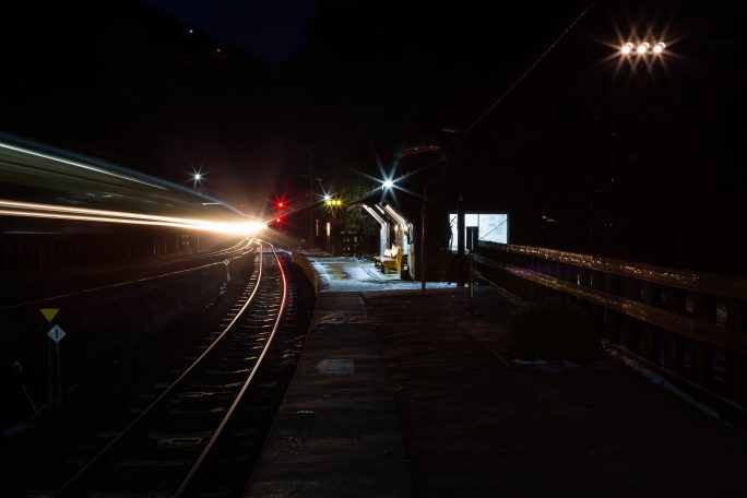 JR土讃線・坪尻駅（徳島県：2022年12月）