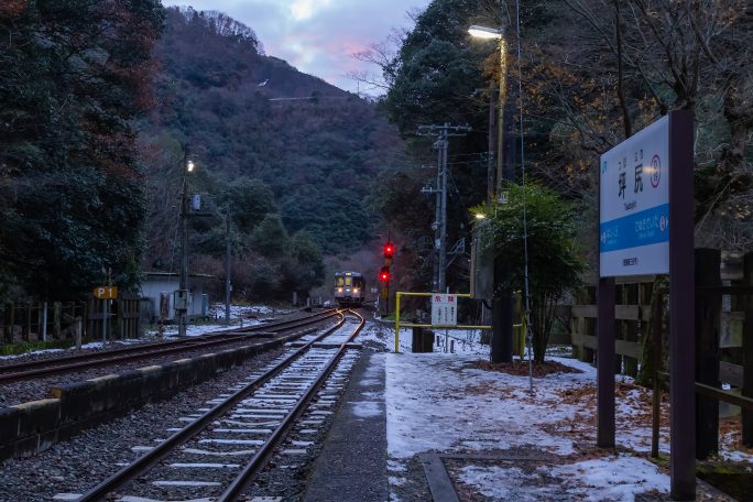 JR土讃線・坪尻駅（徳島県：2022年12月）