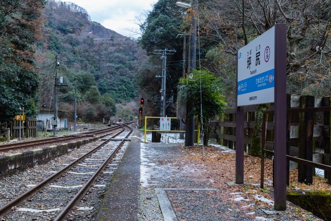 JR土讃線・坪尻駅（徳島県：2022年12月）