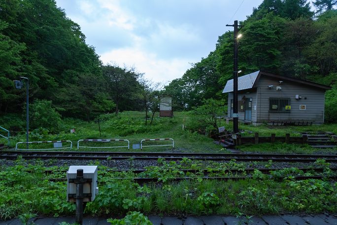 一夜明けた小幌駅。朝4時半には明るくなっていた