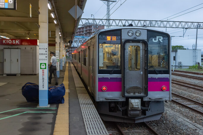 更に津軽線の普通列車に乗り継いで蟹田駅を目指す
