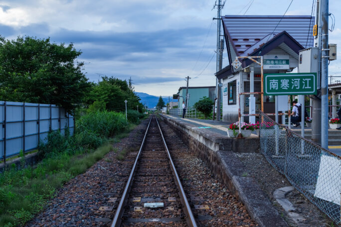 JR左沢線・南寒河江駅（山形県：2023年7月）