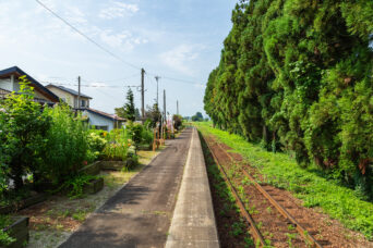 山形鉄道フラワー長井線・時庭駅（山形県：2023年7月）