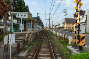 福島交通飯坂線・平野駅（福島県：2023年7月）