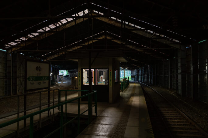 JR奥羽本線・峠駅（山形県：2023年7月）