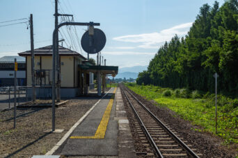 JR米坂線・南米沢駅（山形県：2023年7月）