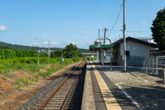 JR米坂線・西米沢駅（山形県：2023年7月）
