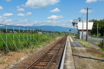 JR米坂線・犬川駅（山形県：2023年7月）