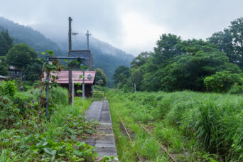 JR米坂線・伊佐領駅（山形県：2023年7月）