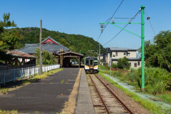 JR弥彦線・弥彦駅（新潟県：2023年7月）