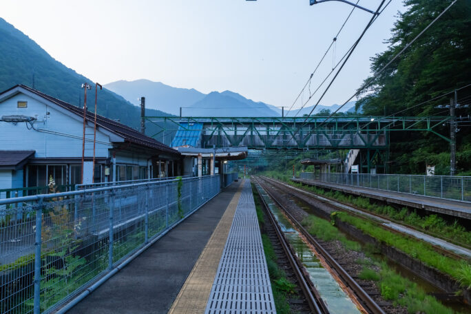 JR上越線・土樽駅（新潟県：2023年7月）