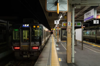 JR山陰本線・福知山駅（京都府：2023年8月）