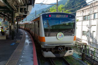 JR青梅線・奥多摩駅（東京都：2023年9月）