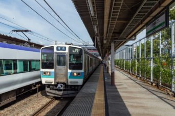 JR中央本線・石和温泉駅（山梨県：2023年9月）