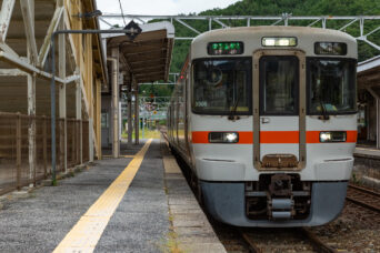 JR中央本線・上松駅（長野県：2023年9月）