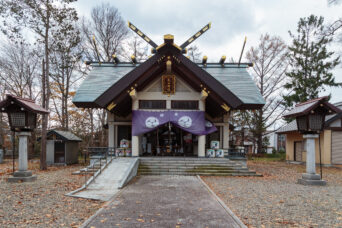 JR宗谷本線・永山駅付近・永山神社（北海道：2023年11月）