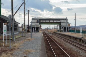 JR宗谷本線・比布駅（北海道：2023年11月）