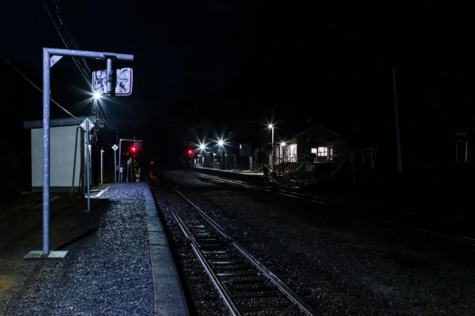 JR宗谷本線・塩狩駅（北海道：2023年11月）