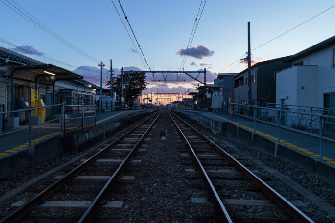 JR加古川線・日岡駅（兵庫県：2024年1月）