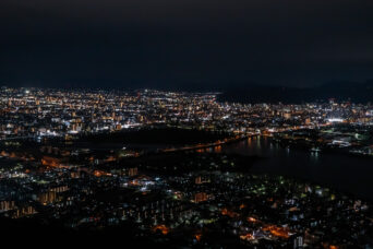 讃岐・屋島から望む高松市街地（香川県：2024年1月）