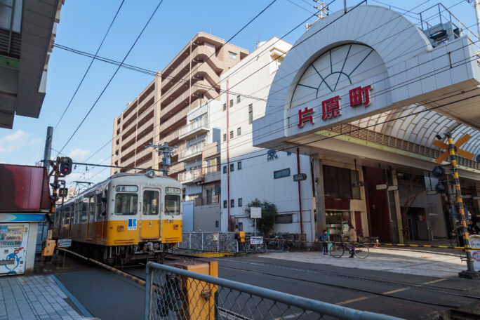 高松琴平電鉄琴平線・片原町駅（香川県：2024年1月）