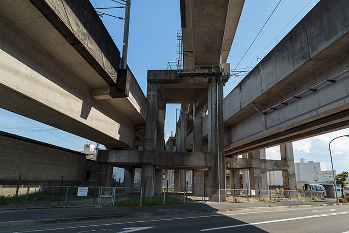JR本四備讃線のデルタ線が合流して瀬戸大橋を渡り始める地点を訪れる
